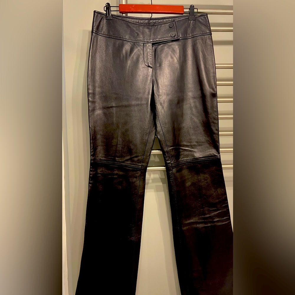 Tommy Hilfiger Vegan Leather flare pants size 10